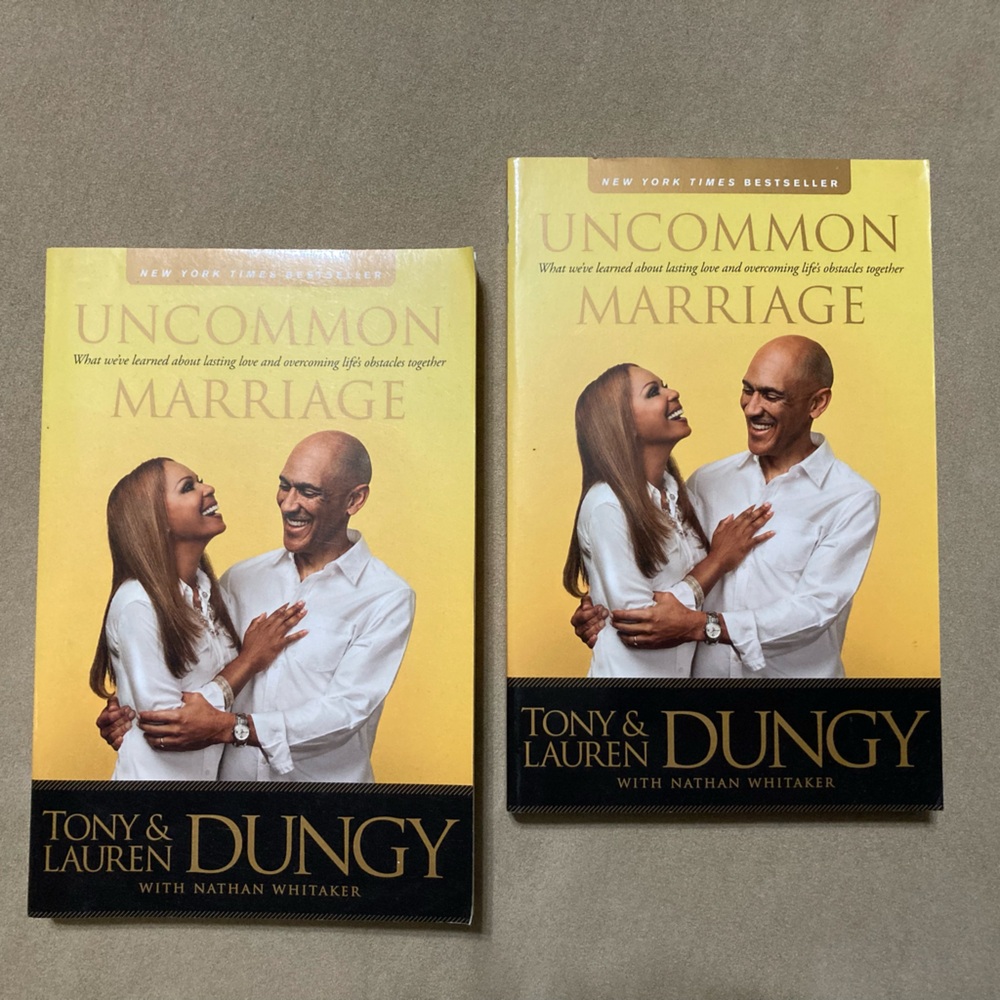 2 copies of Uncommon Marriage book by Tony and Lauren Dungy